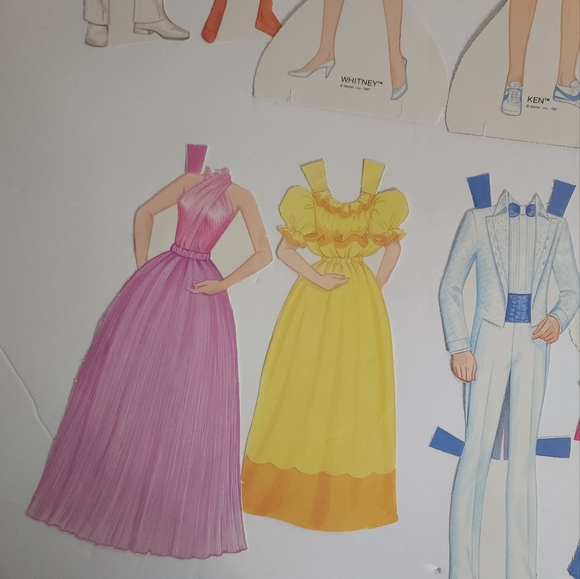 Vintage 1987 Jewel Secrets Barbie Paper Doll Mattel - Picture 8 of 10